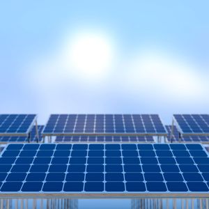 solar panels, Green energy concept.